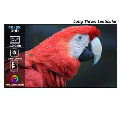 Wupro Long Throw Lenticular Screen
for Triple Laser Projector
Valerion Vision Master , Dangbei MP1 MAX,Hisense C2 ultra.etc.
